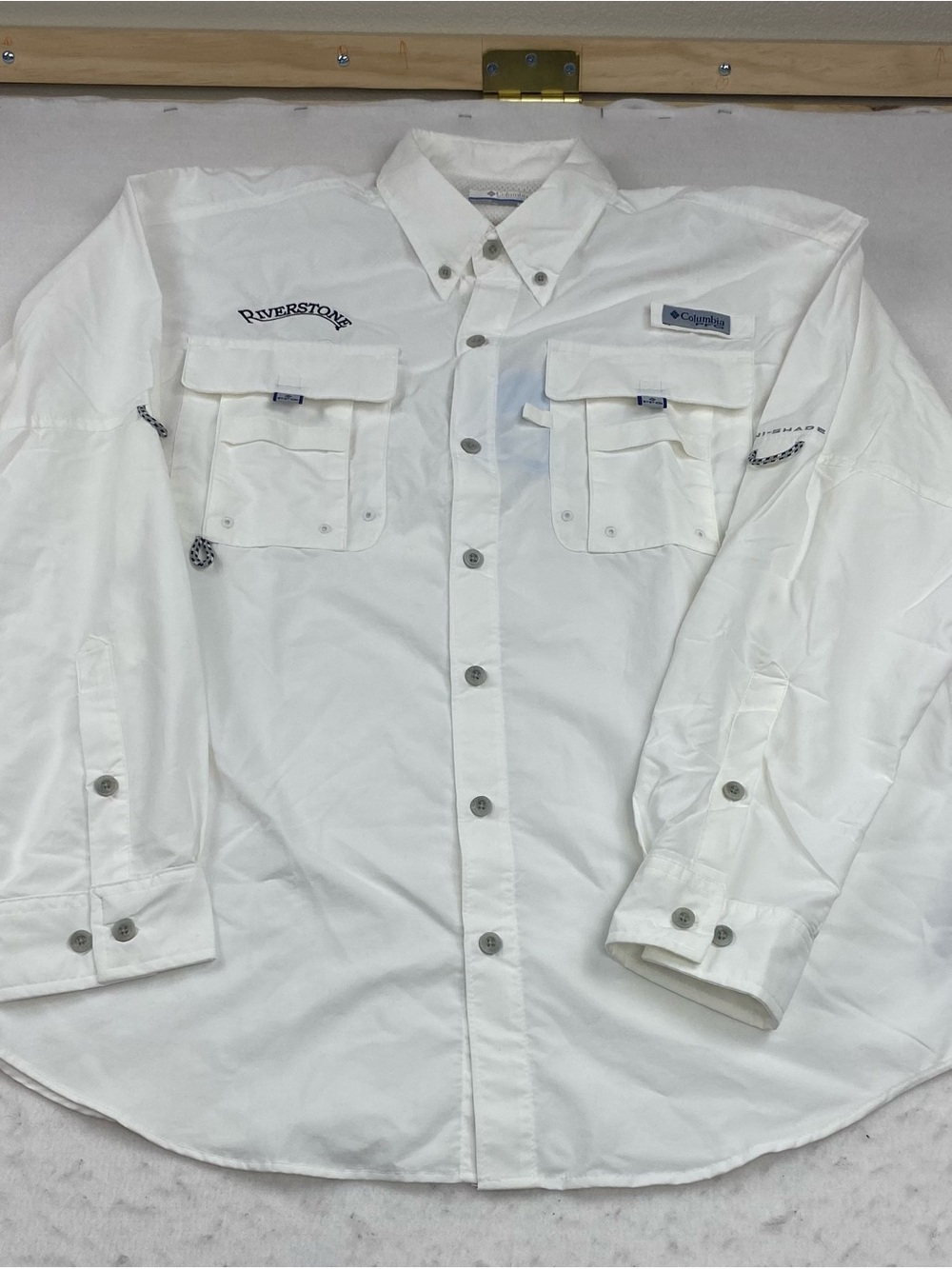 Columbia PFG Bahama II LS Fishing Shirt Mens M White NWT Gorpcore